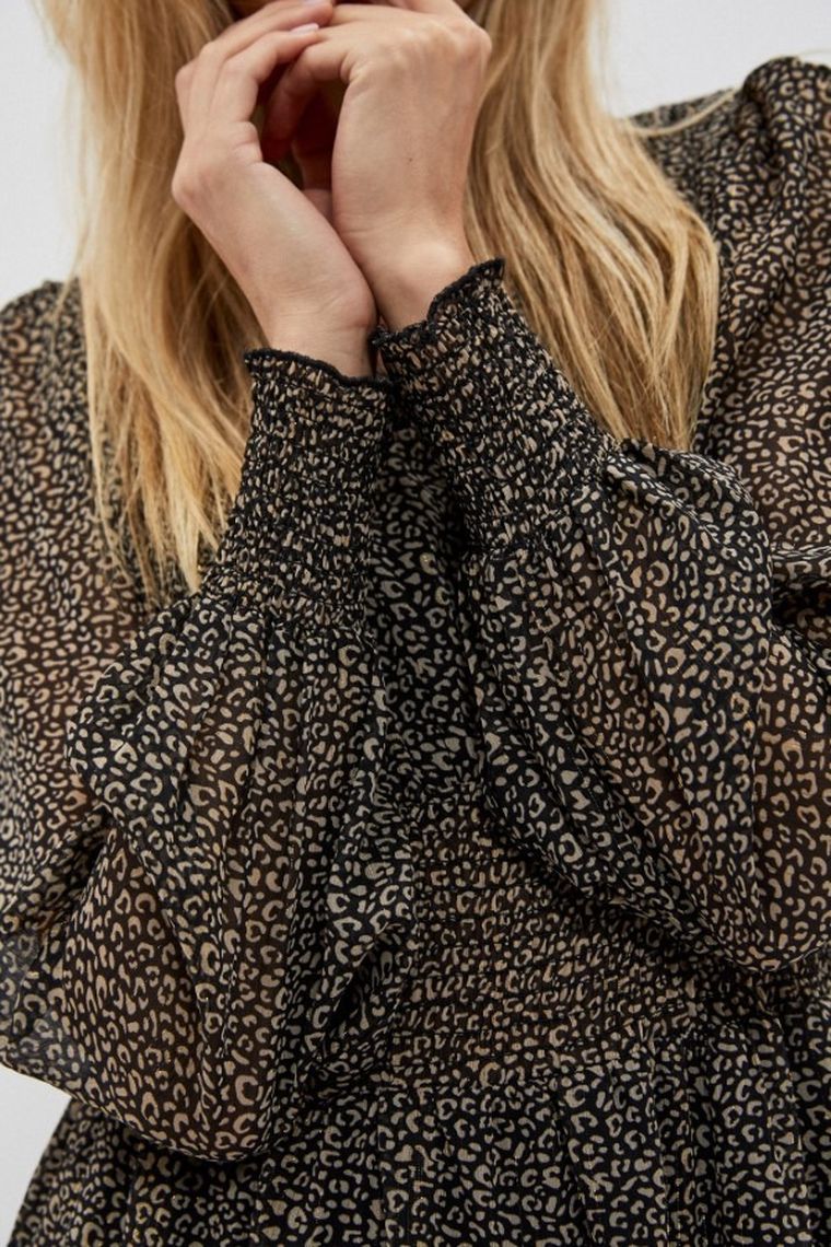 Sukienka damska, czarna, Moodo