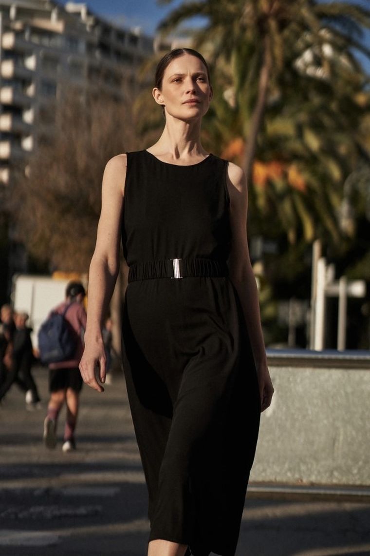 Sukienka damska, czarna, Moodo