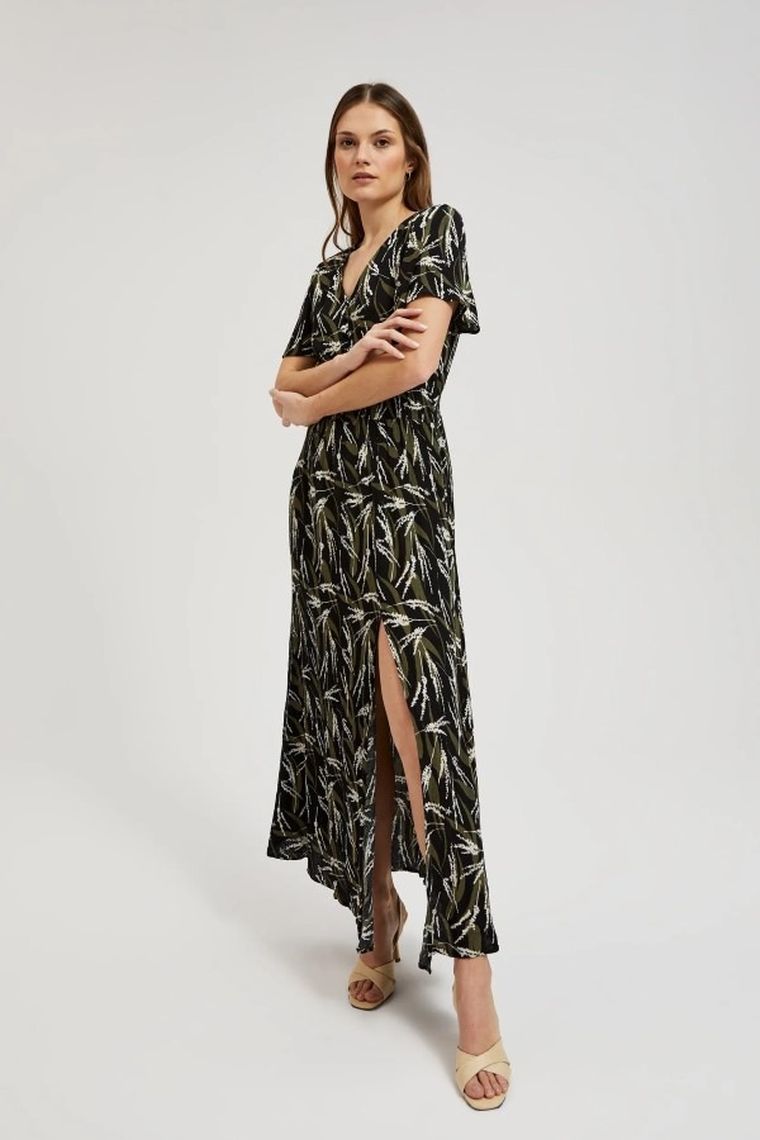 Sukienka damska, czarna, Moodo