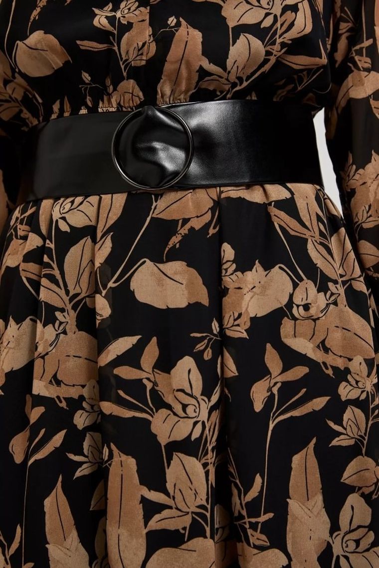 Sukienka damska, czarna, Moodo