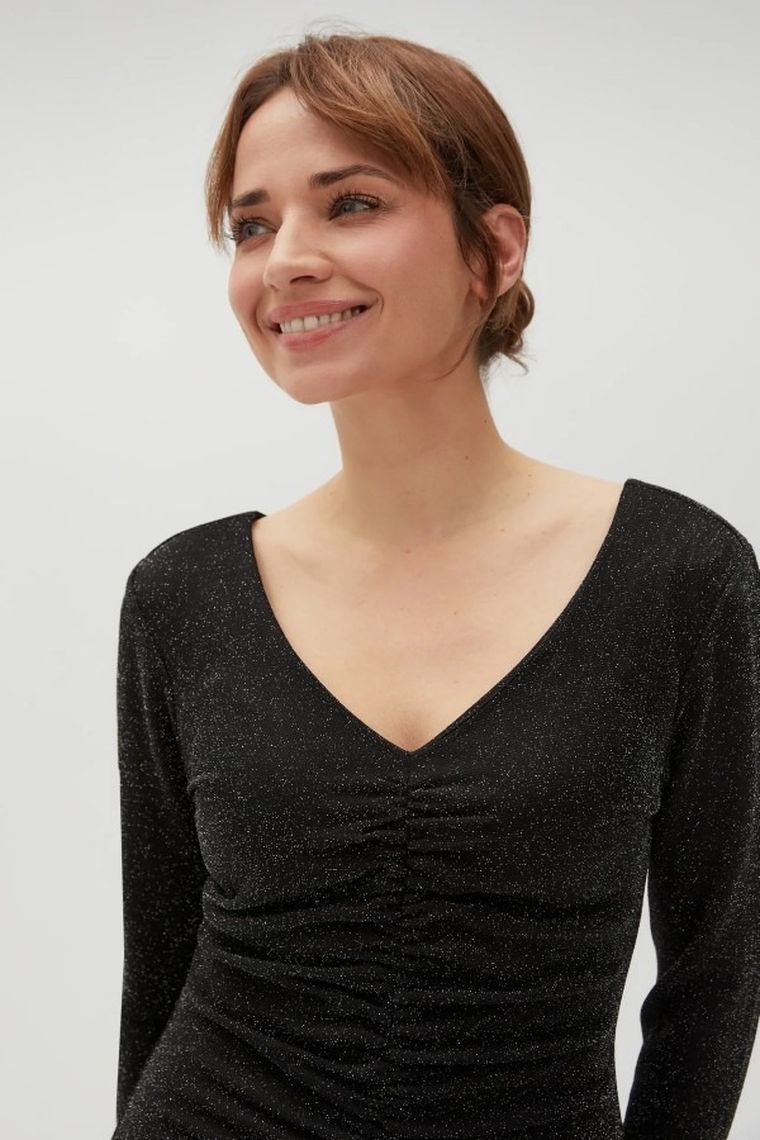 Sukienka damska, czarna, Moodo