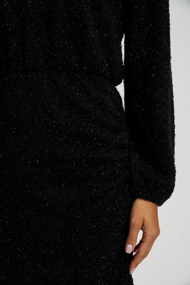 Sukienka damska, czarna, Moodo