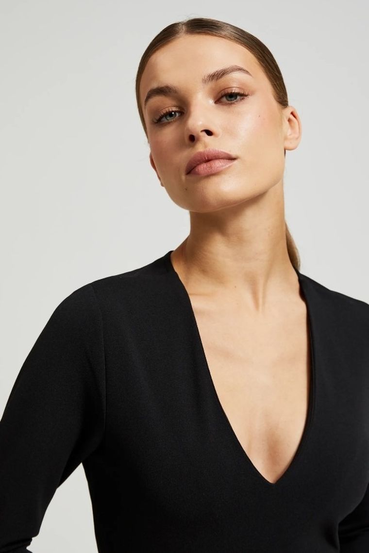 Sukienka damska, czarna, Moodo