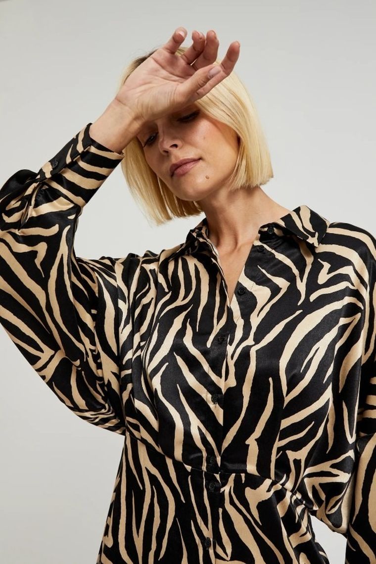 Sukienka damska, czarna, Moodo