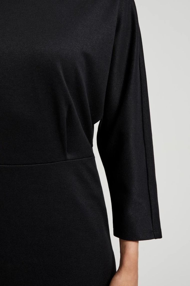 Sukienka damska, czarna, Moodo