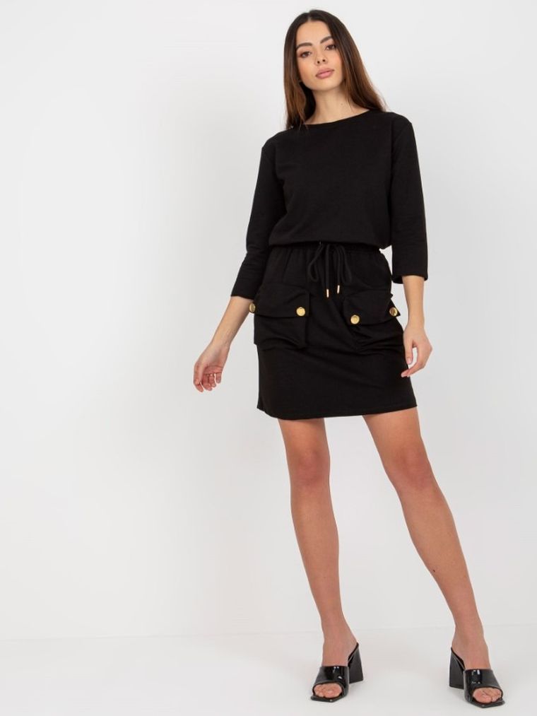 Sukienka damska, czarna, Och Bella