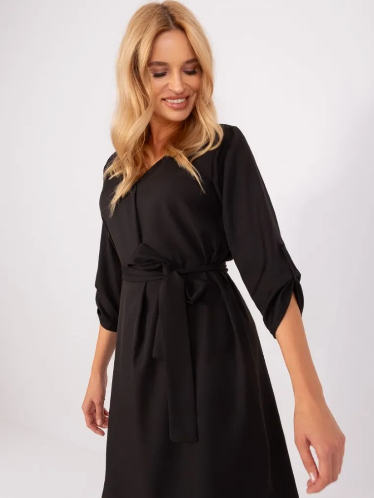 Sukienka damska, czarna, Rue Paris