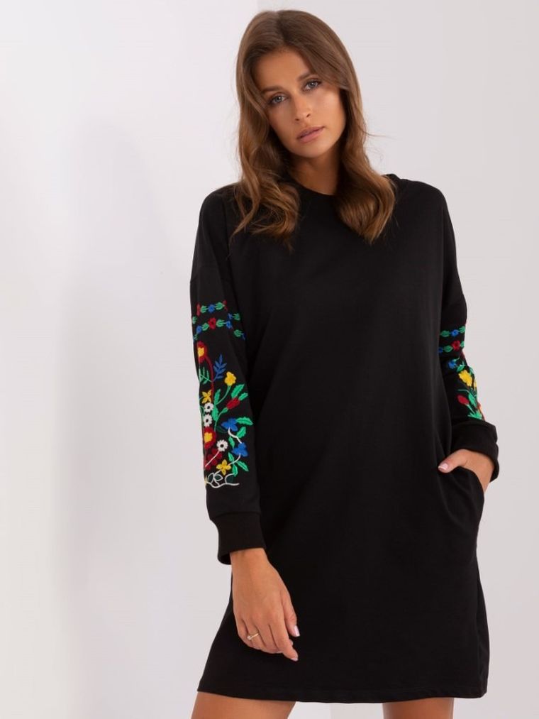 Sukienka damska, czarna, Rue Paris