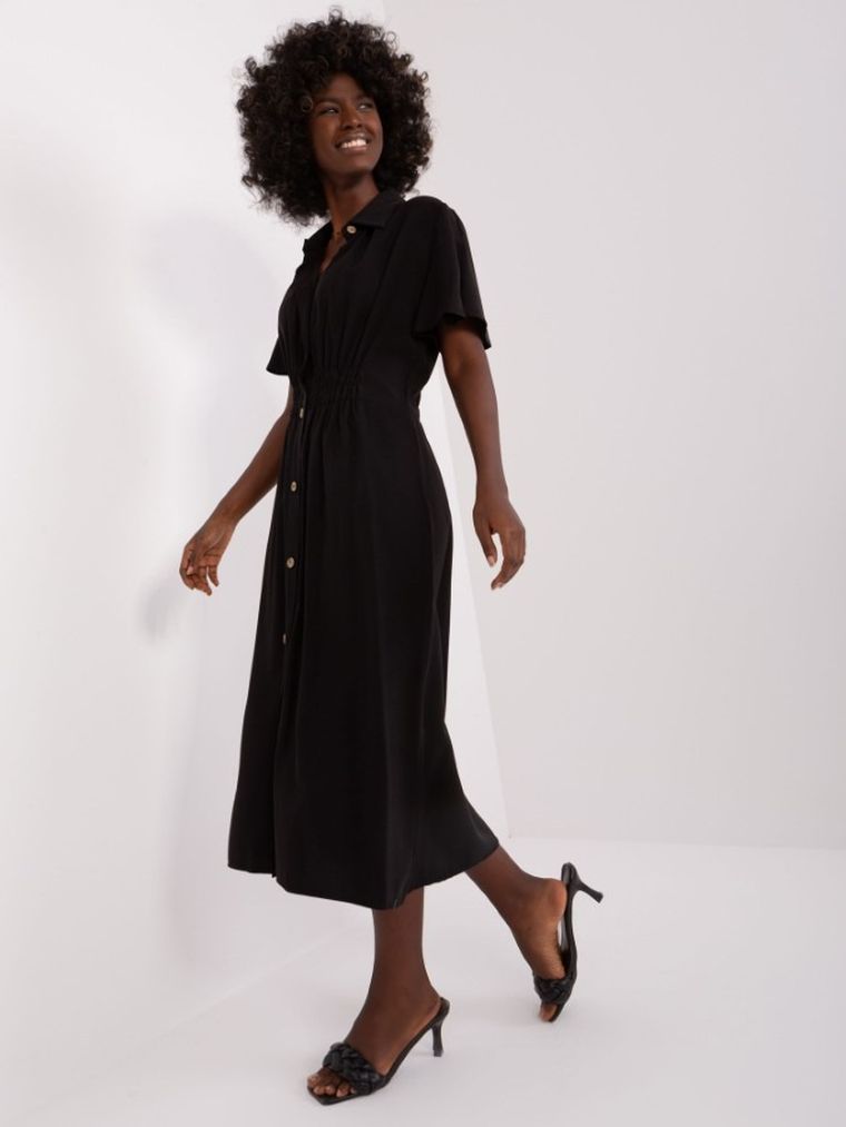 Sukienka damska, czarna, Zuluna