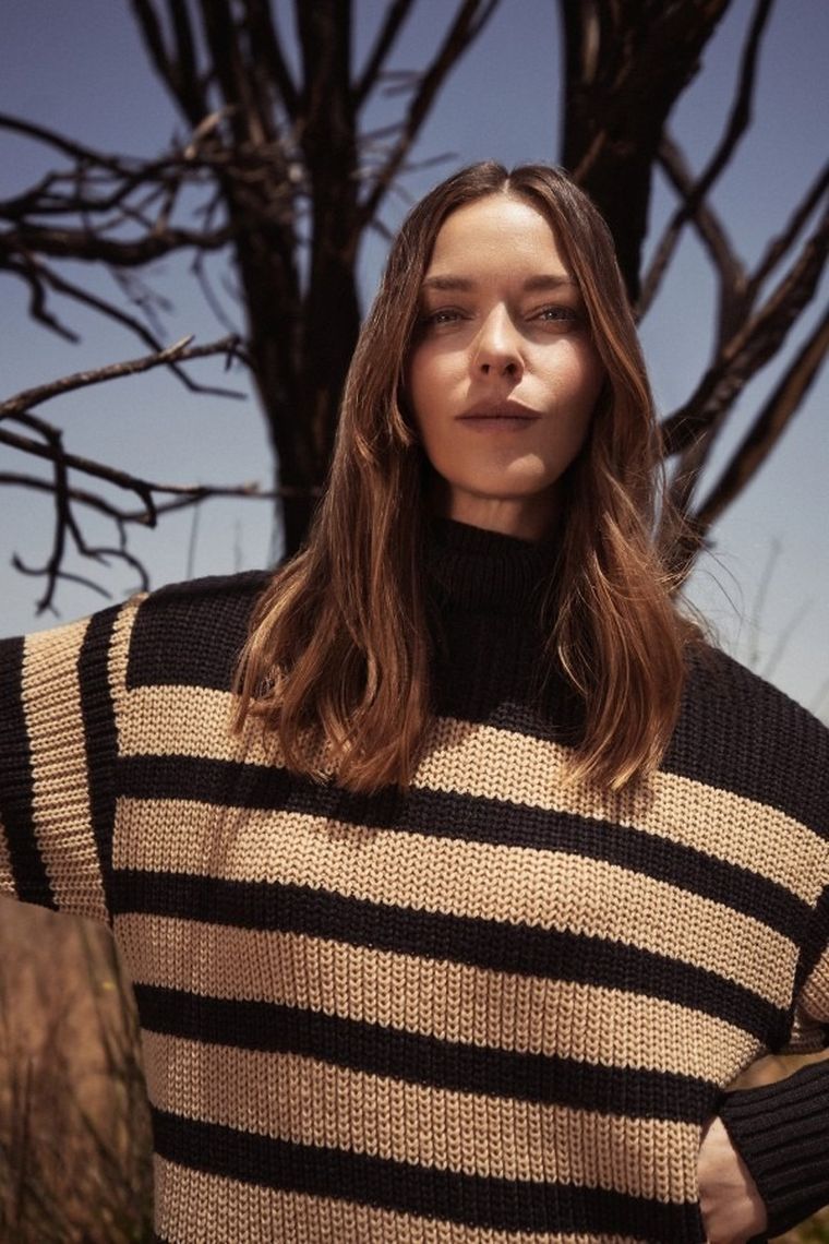 Sukienka damska, czarno-beżowa, Moodo