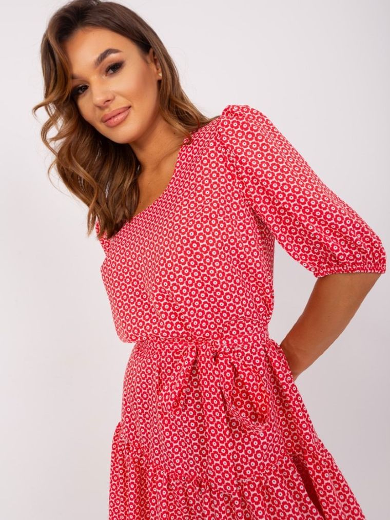 Sukienka damska, czerwona, Lakerta