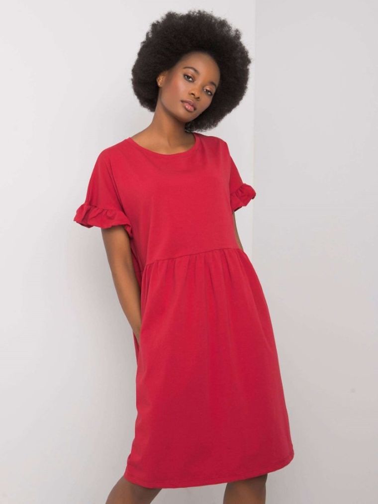 Sukienka damska, czerwona, Rue Paris