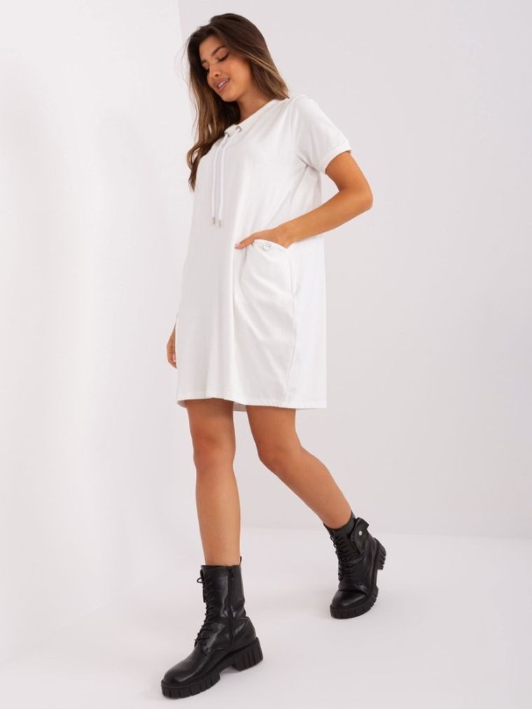 Sukienka damska, ecru, Relevance