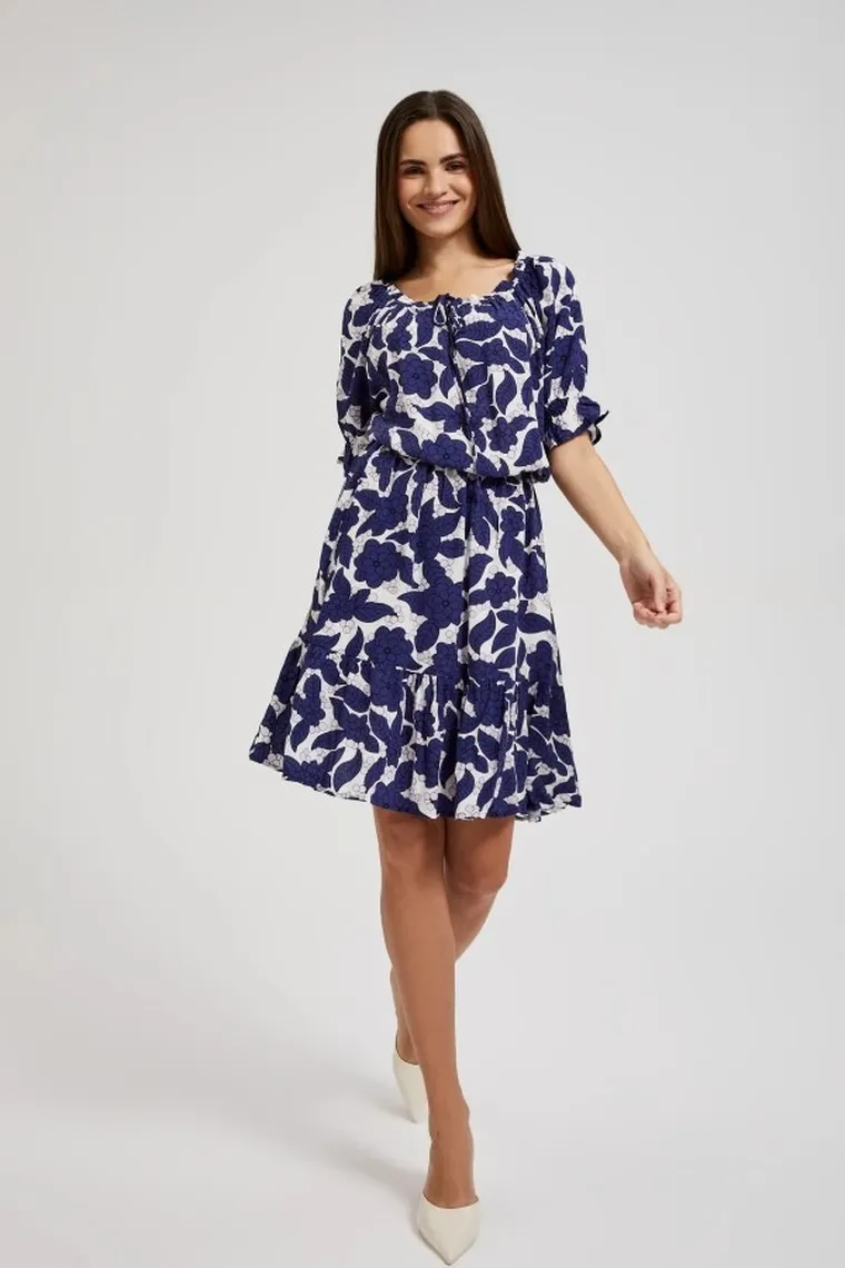 Sukienka damska, fioletowa, Moodo