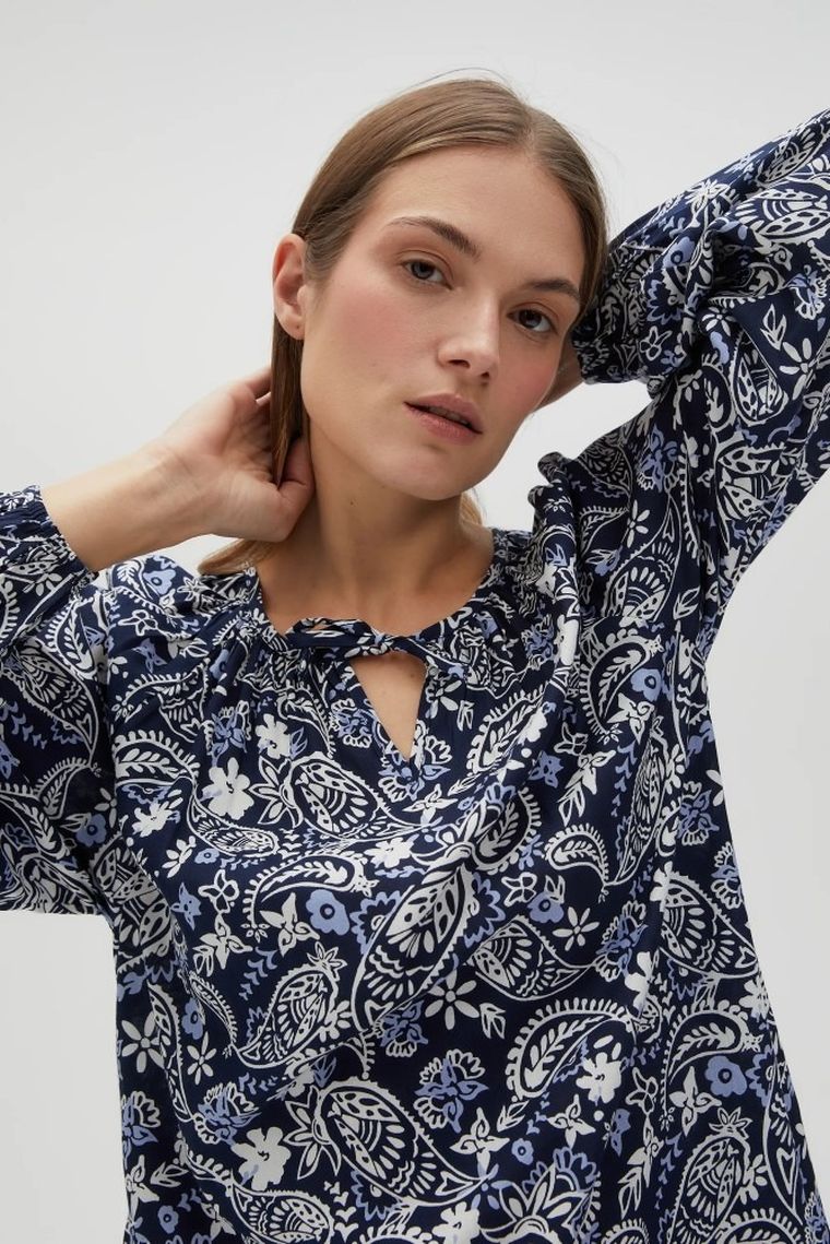 Sukienka damska, granatowa, Moodo