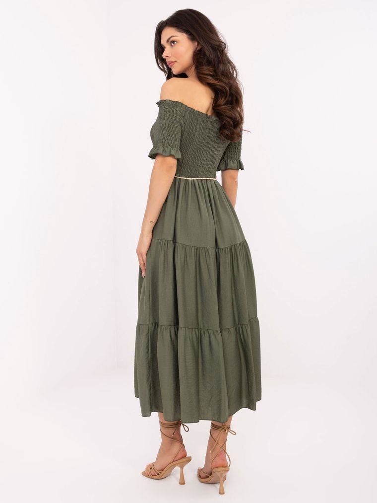 Sukienka damska, khaki, Italy Moda