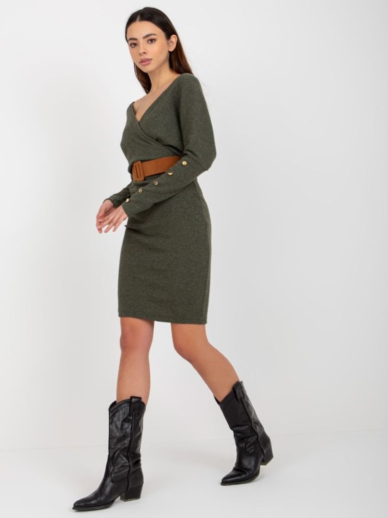 Sukienka damska, khaki, Och Bella