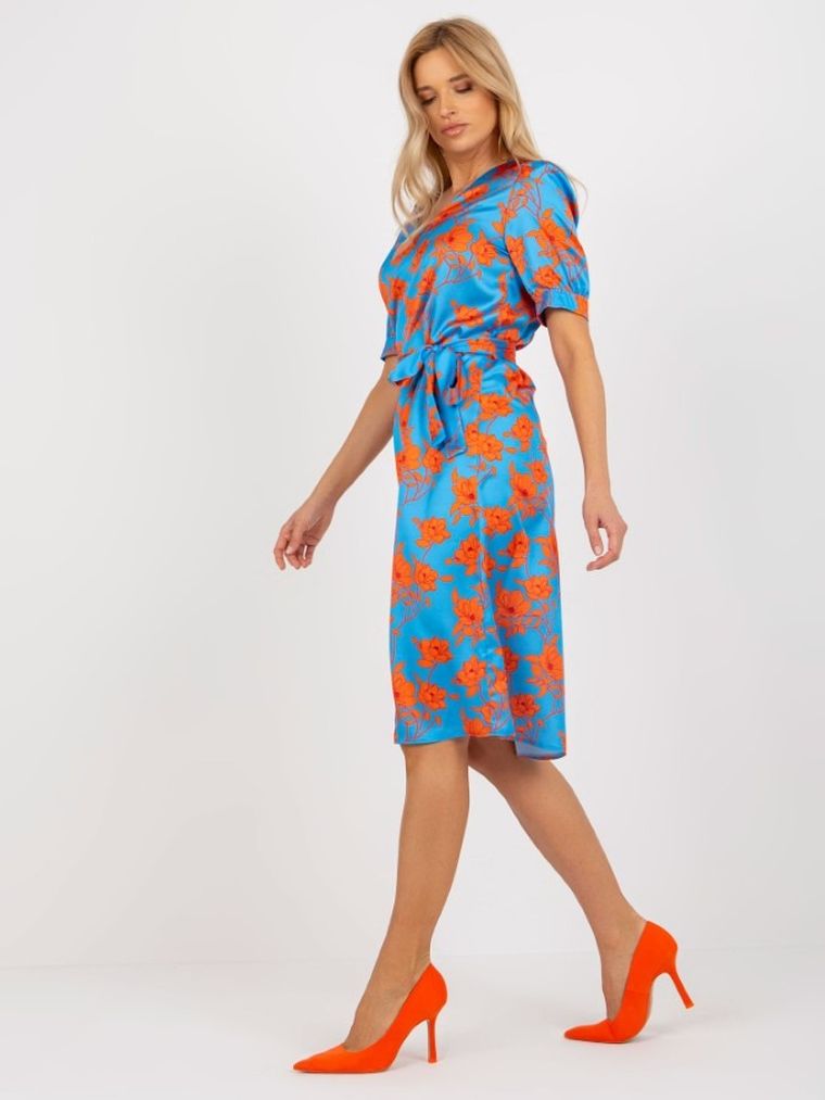 Sukienka damska, niebieska, Lakerta