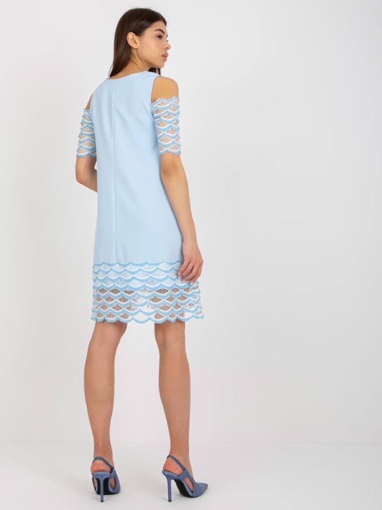 Sukienka damska, niebieska, Lakerta