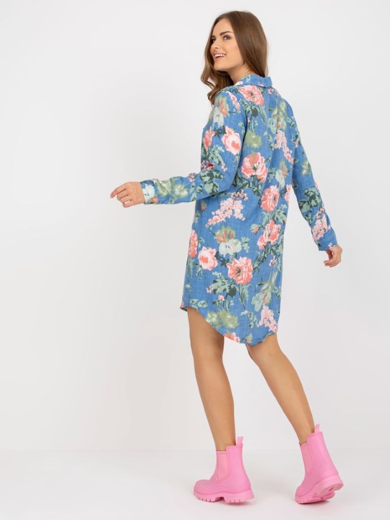 Sukienka damska, niebieska, Rue Paris