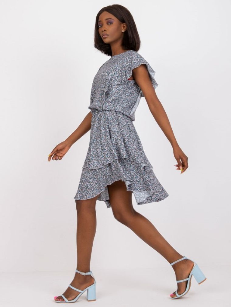 Sukienka damska, niebieska, Rue Paris