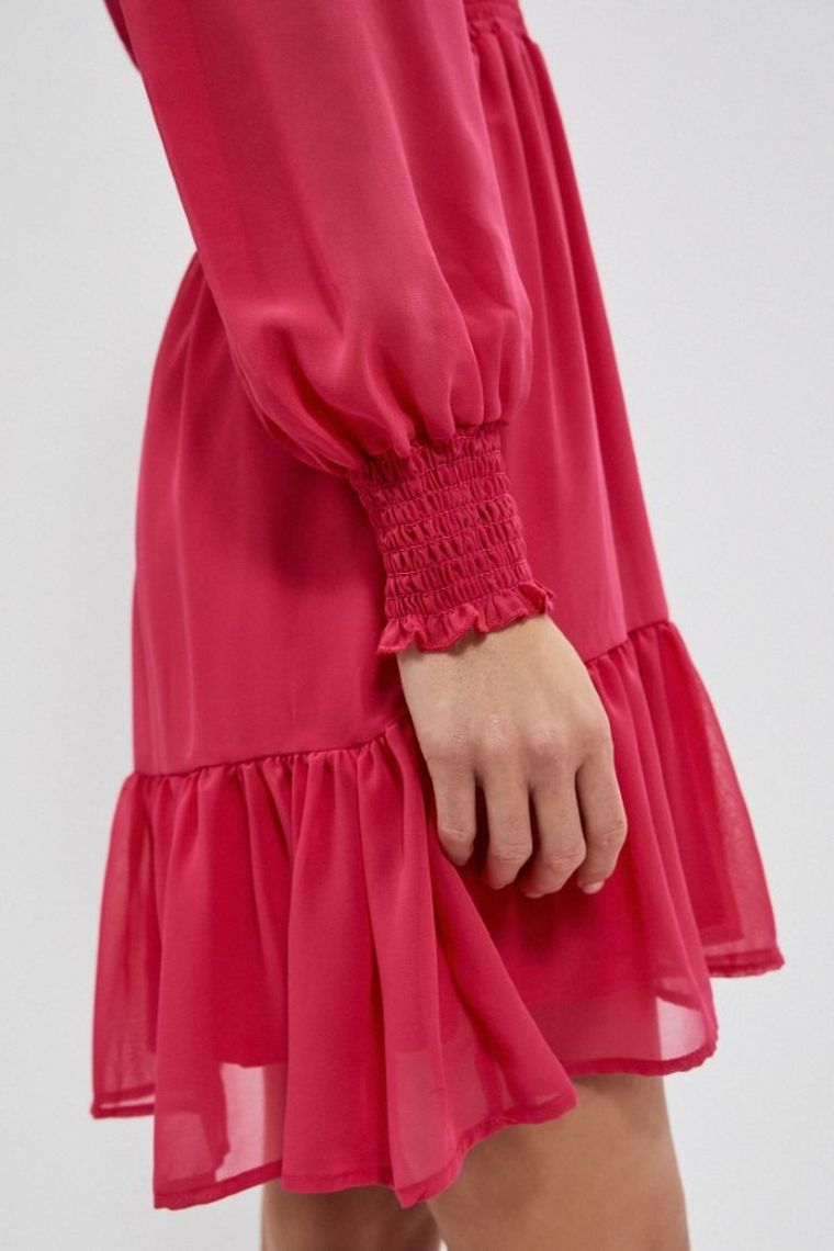 Sukienka damska, różowa, Moodo