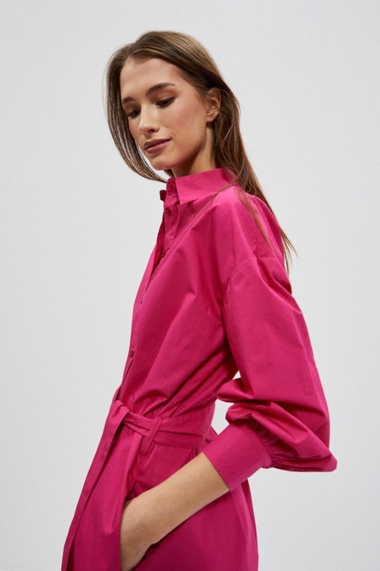 Sukienka damska, różowa, Moodo