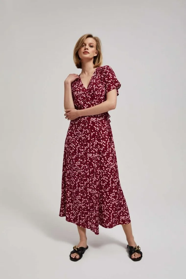 Sukienka damska, różowa, Moodo