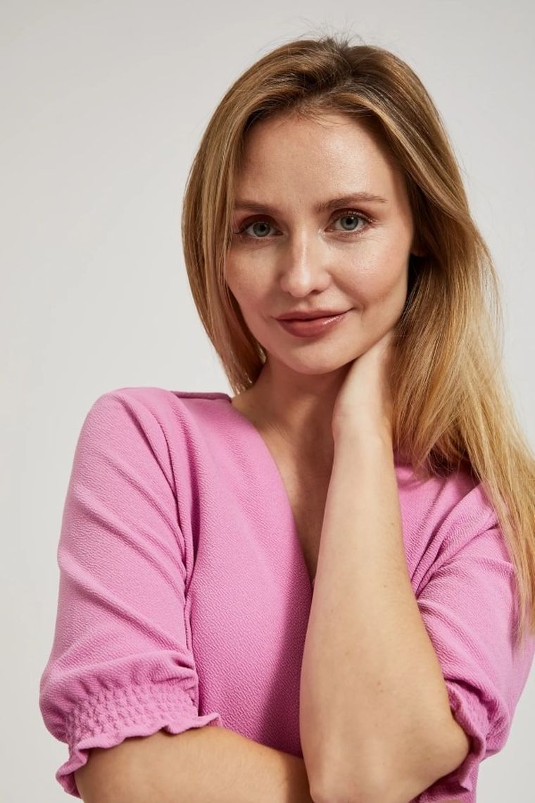 Sukienka damska, różowa, Moodo