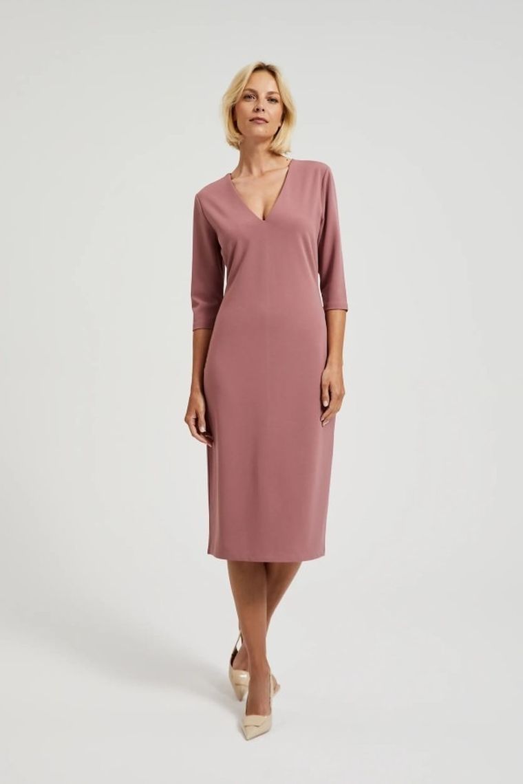 Sukienka damska, różowa, Moodo