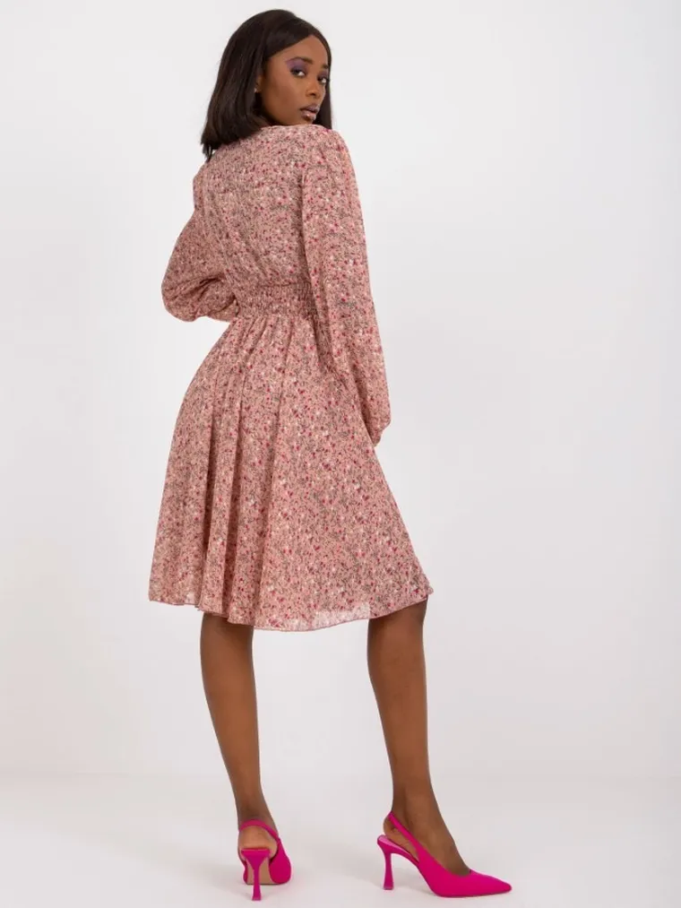 Sukienka damska, różowa, Zuluna