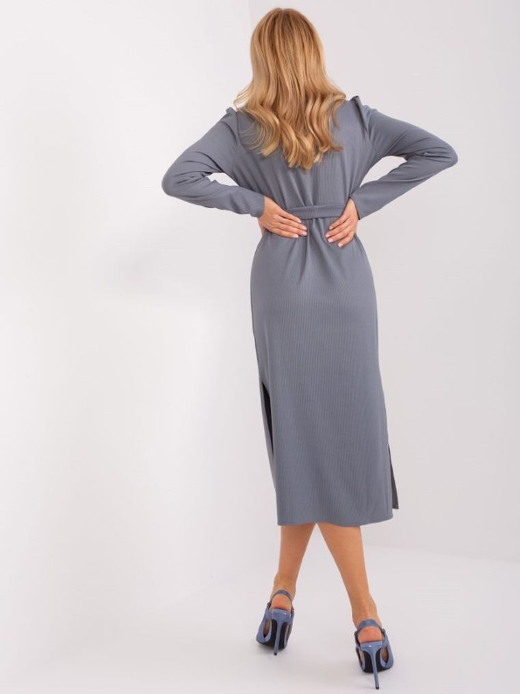 Sukienka damska, szara, Lakerta