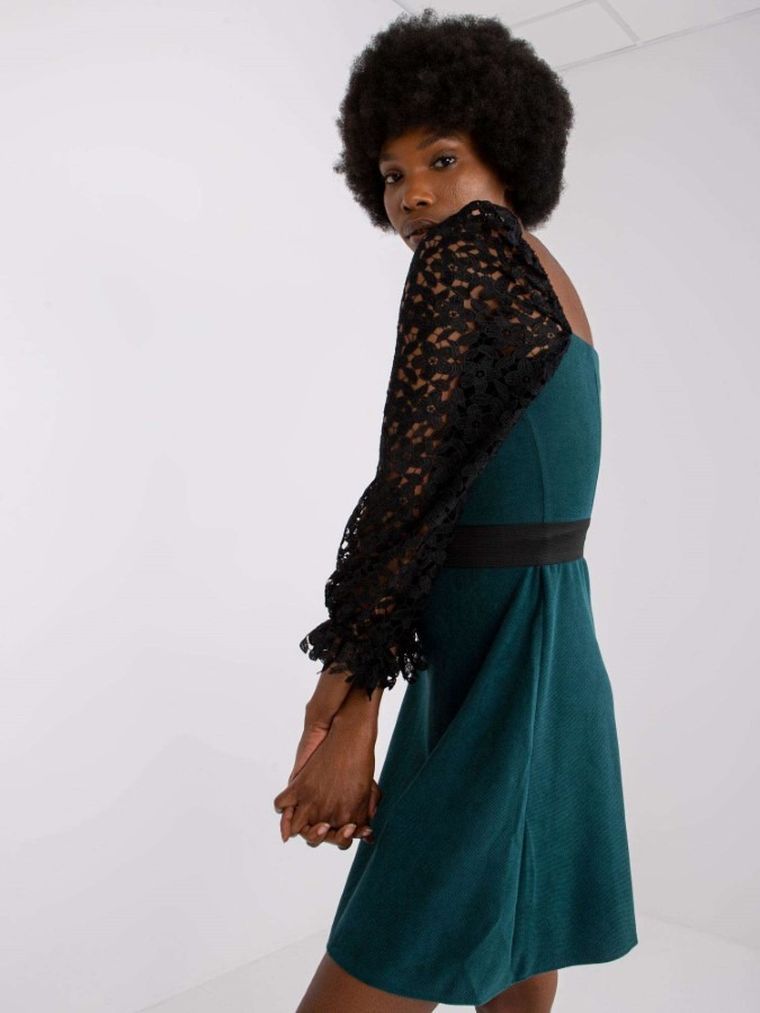 Sukienka damska, zielona, Lakerta