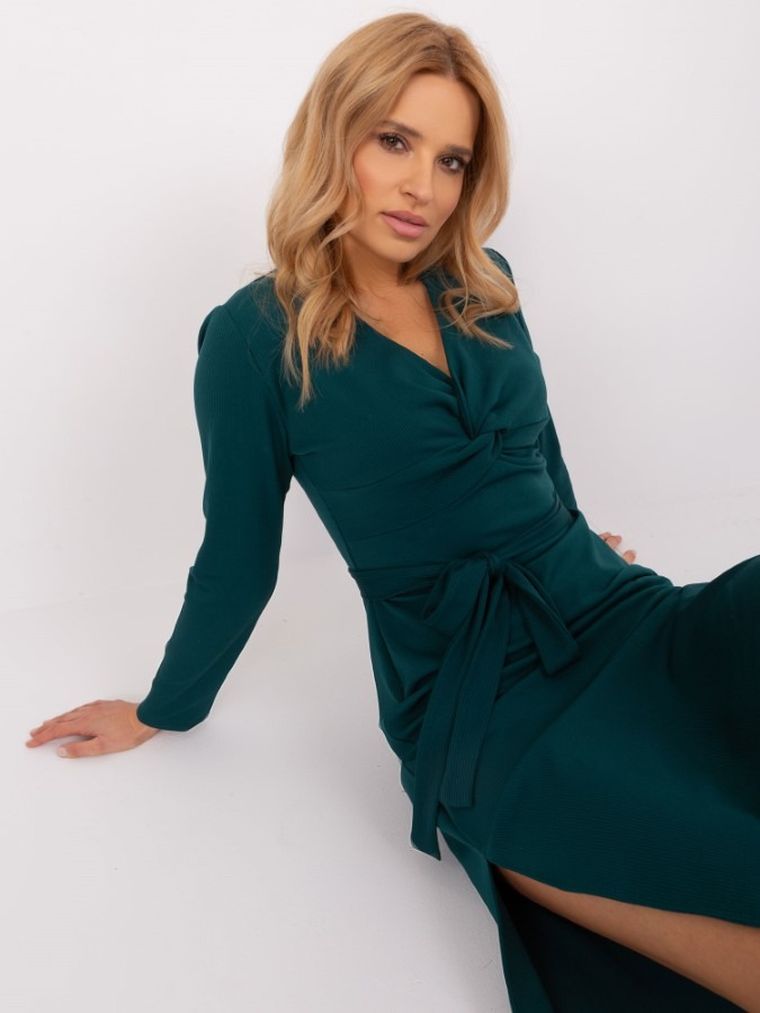 Sukienka damska, zielona, Lakerta