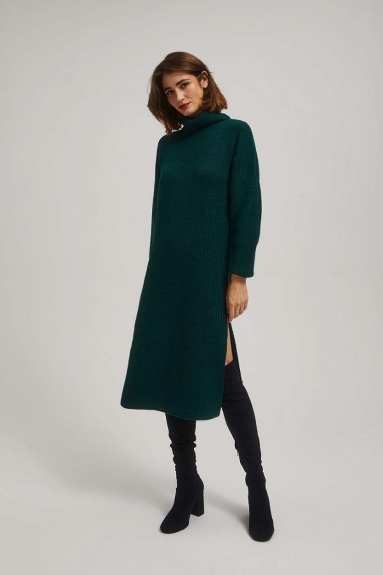 Sukienka damska, zielona, Moodo