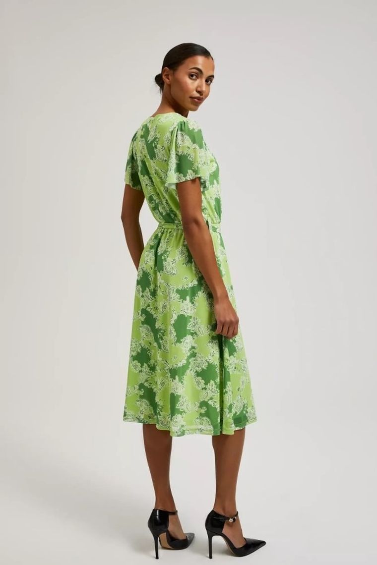 Sukienka damska, zielona, Moodo