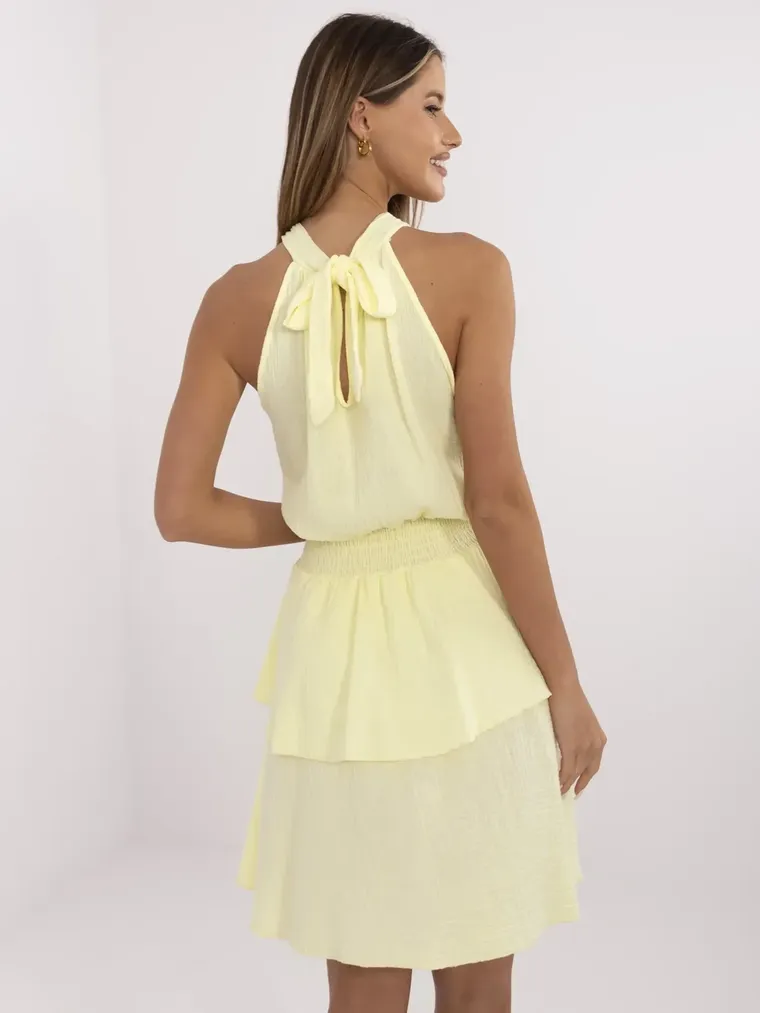 Sukienka damska, żółta, Italy Moda
