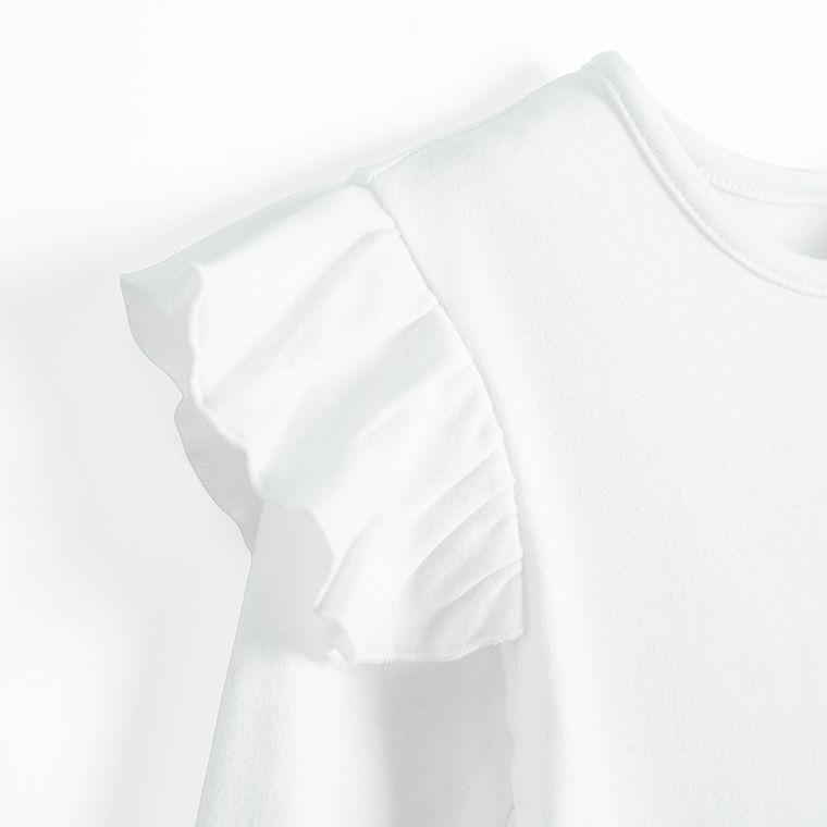 Sukienka dziewczęca z długim rękawem, czarno-biała, Nicol