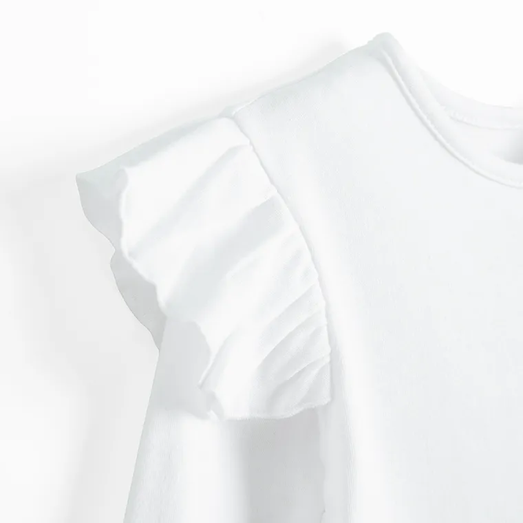 Sukienka dziewczęca z długim rękawem, czarno-biała, Nicol