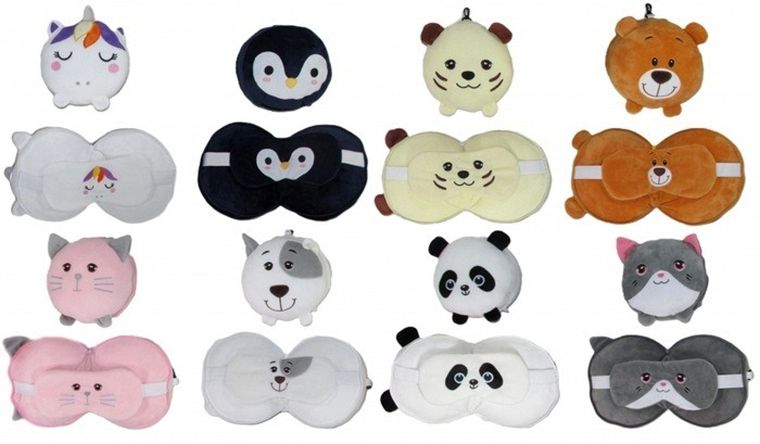 Sun-Day, poduszka podróżna i maska na oczy, 1 szt.