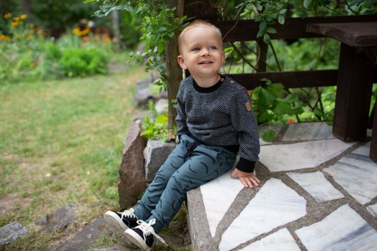 Sweter chłopięcy, czarny, Pinokio