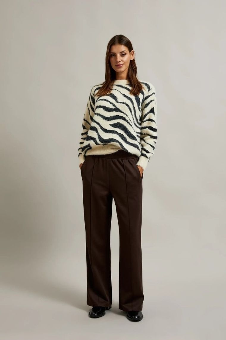 Sweter damski, biały, Moodo