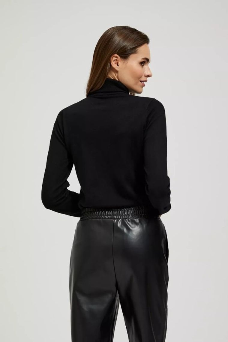 Sweter damski, czarny, Moodo