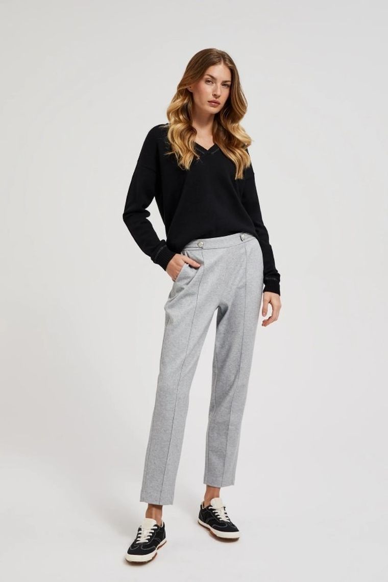 Sweter damski, czarny, Moodo