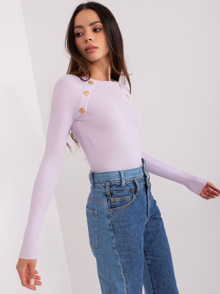 Sweter damski, fioletowy, P-M