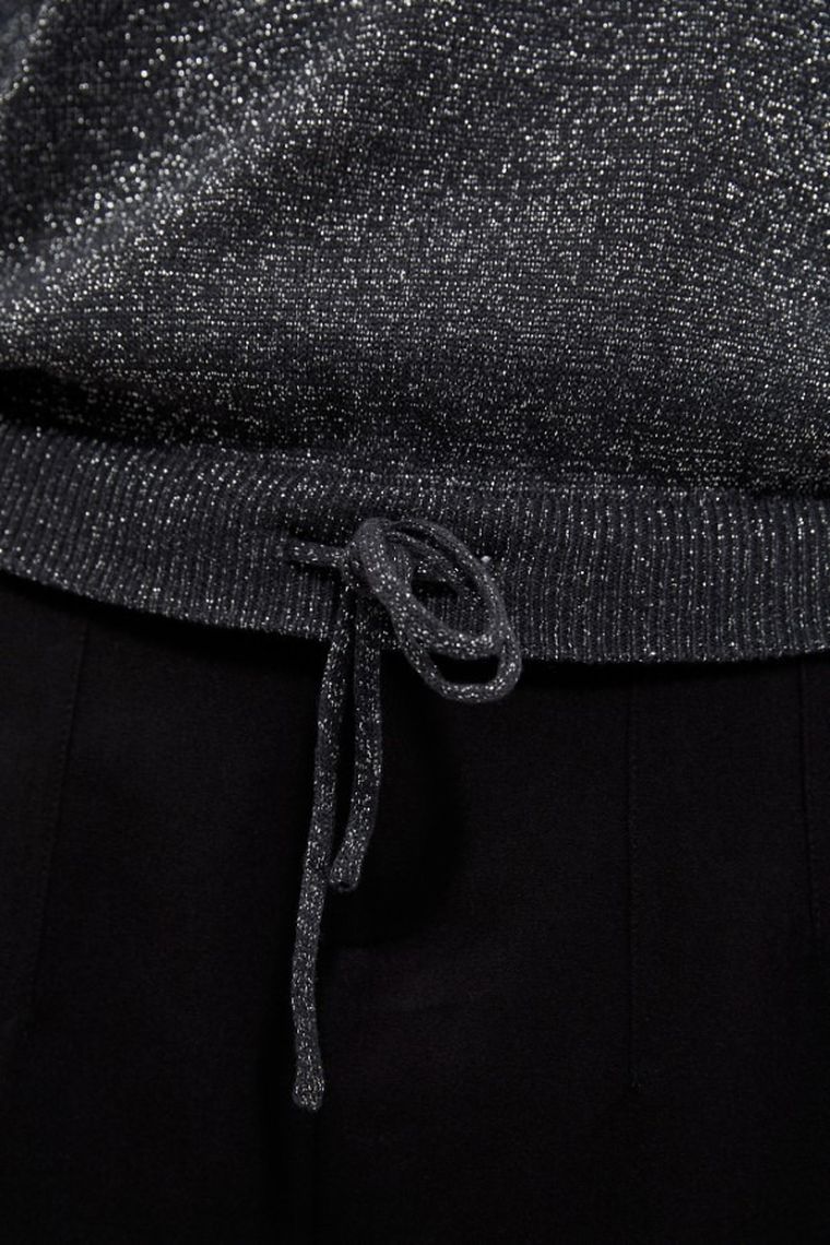 Sweter damski, grafitowy, Moodo