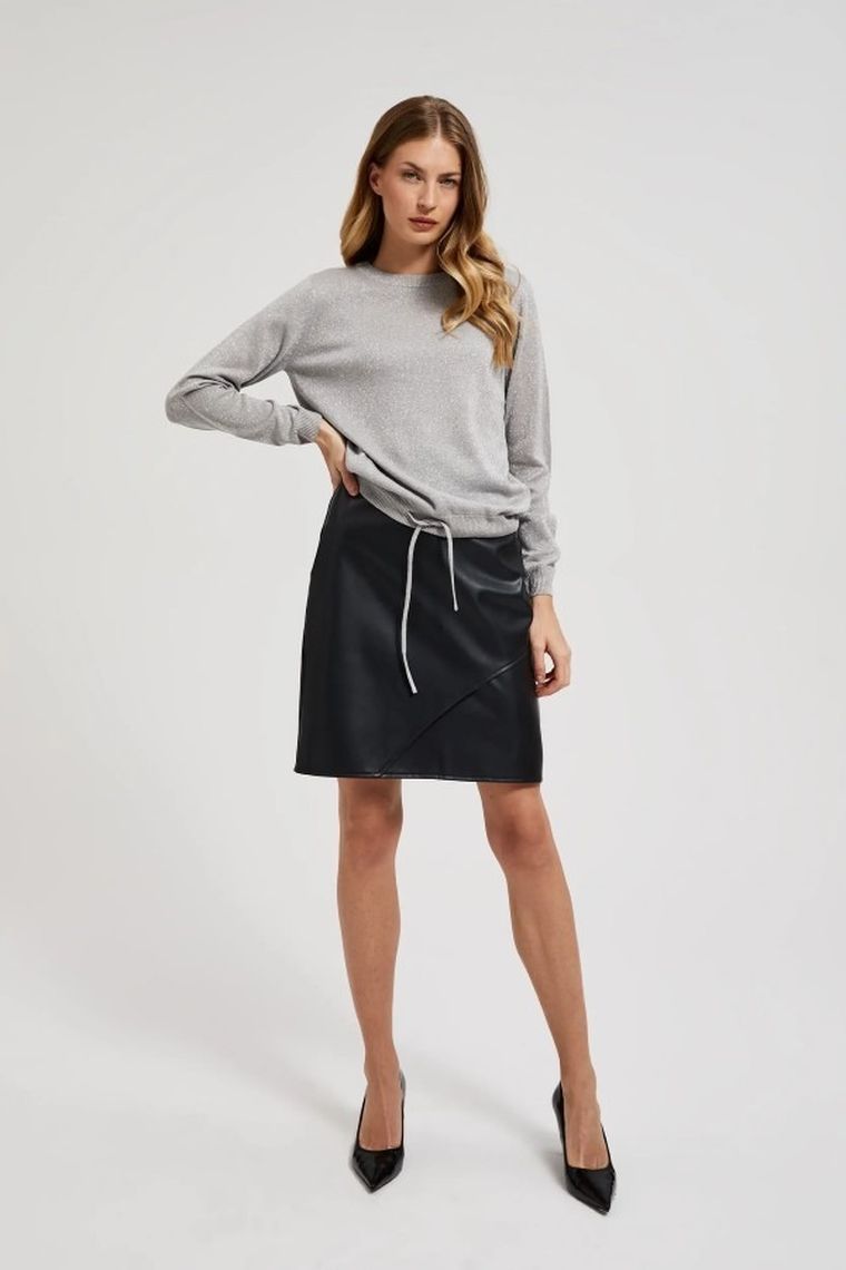 Sweter damski, szary, Moodo