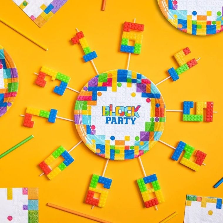 Świeczka, cyfra 3, klocki