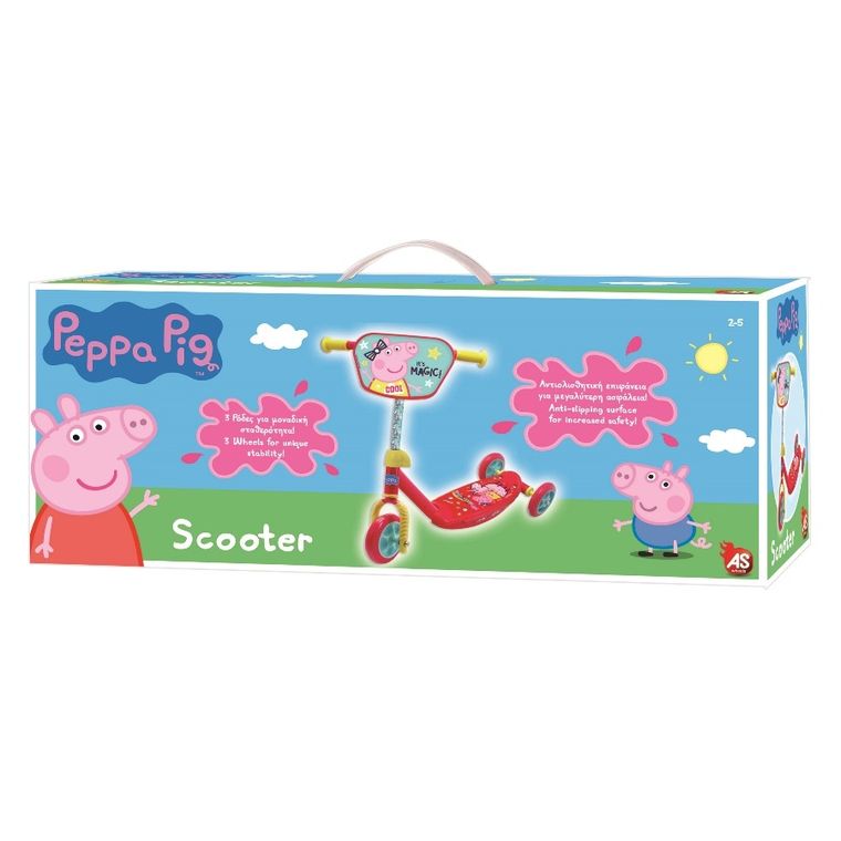 Świnka Peppa, hulajnoga trzykołowa