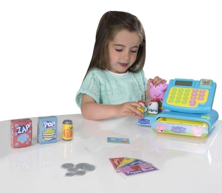 Świnka Peppa, kasa sklepowa z dźwiękiem, zabawka interaktywna